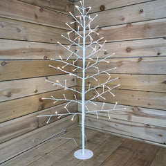 Snowtime Indoor Outdoor 1.2m Angel Tree With 96 Warm White LEDs