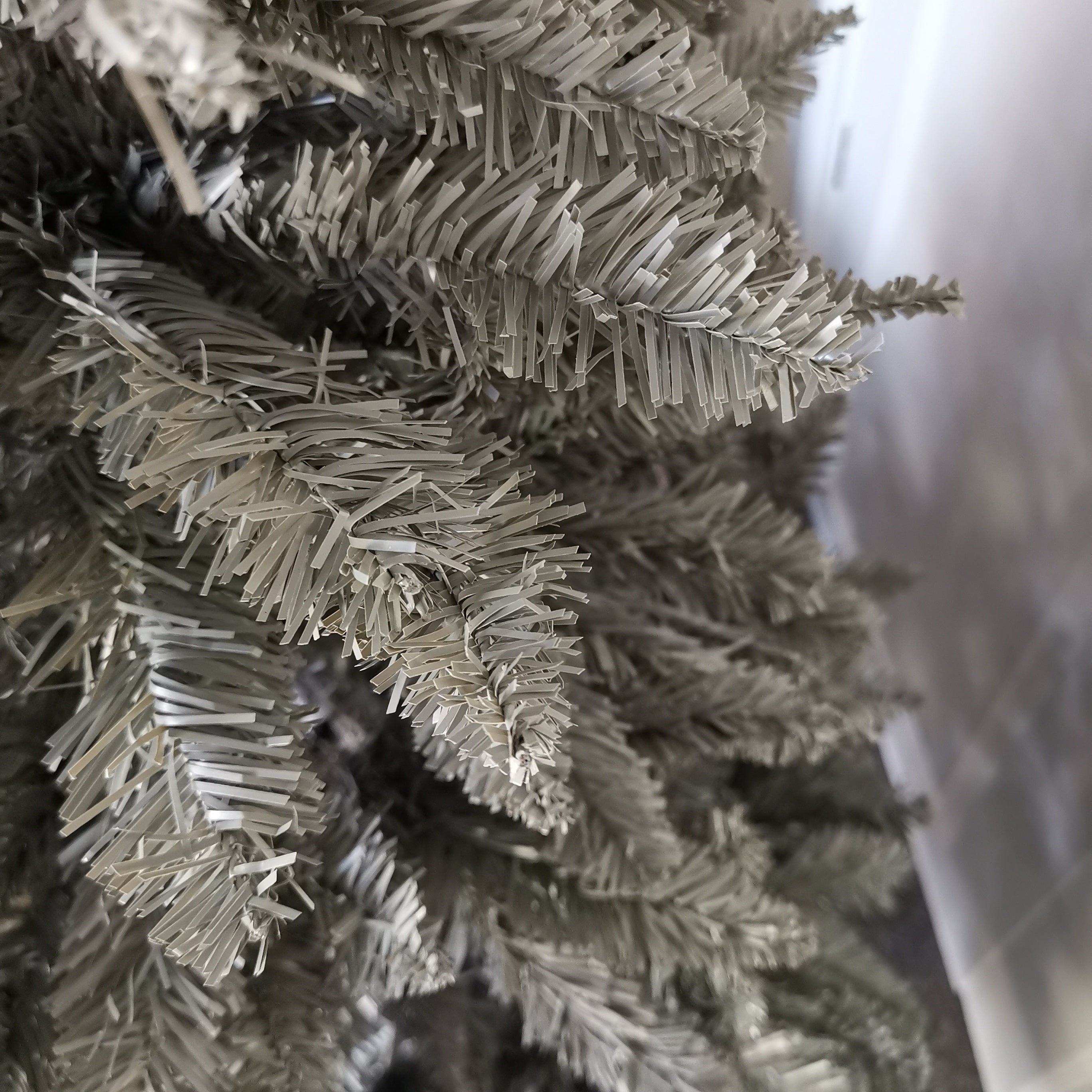 7ft (210cm) Luxury Charcoal Pine Grey Silver Christmas Tree with 1,315 Tips