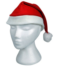 Wholesale Bulk Purchase: Traditional Santa / Father Christmas Hats with Bobble