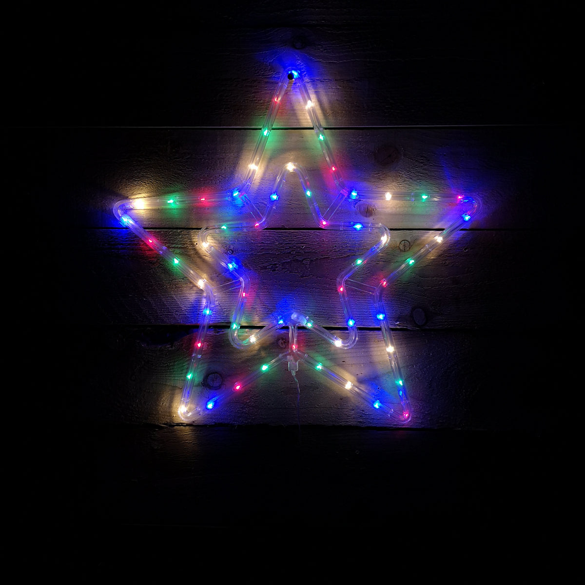 55cm Multi-coloured LED Star Silhouette Christmas Decoration