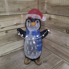 51cm LED Indoor Outdoor Acrylic Christmas Penguin Decoration