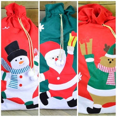100cm x 60cm Christmas Gift Sack Featuring Your Choice of Santa, Reindeer or Snowman