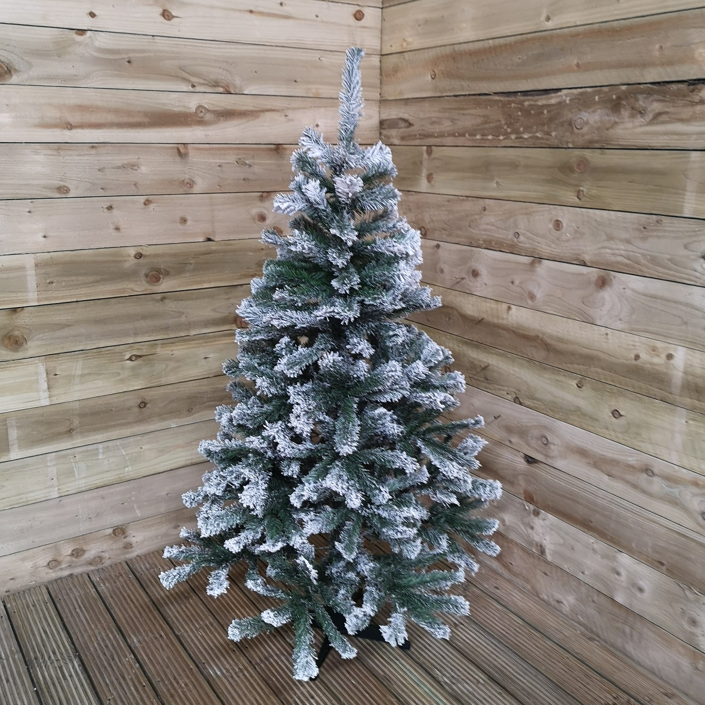 5ft (1.5m) Colorado Snow Spruce Flocked Christmas Tree with 339 Tips