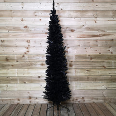 6.5ft (2m) Premier Pencil Style Slim Christmas / Halloween Tree in Black