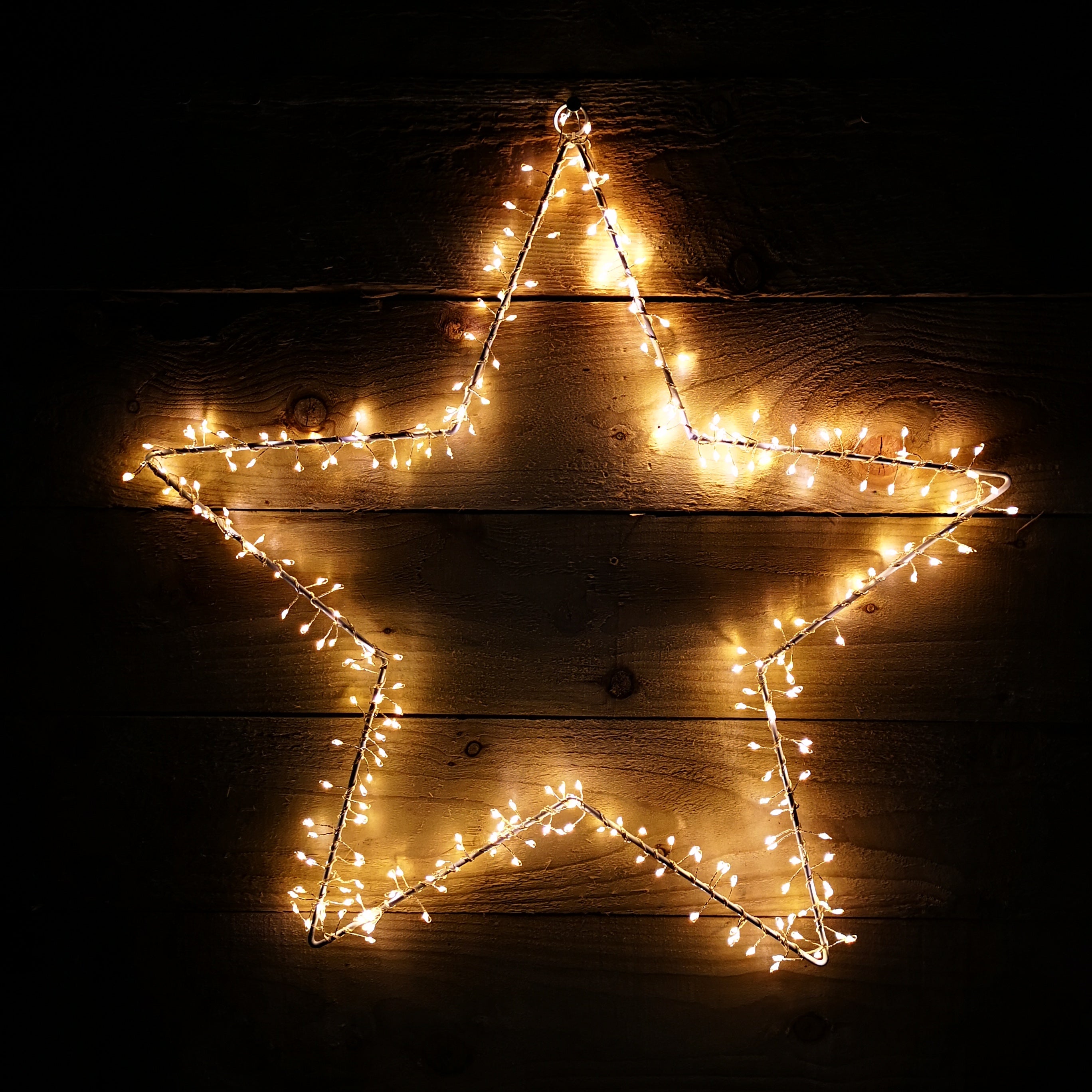 280 LED Festive 60cm Premier MicroBrights Outdoor Star Silhouette in Warm White