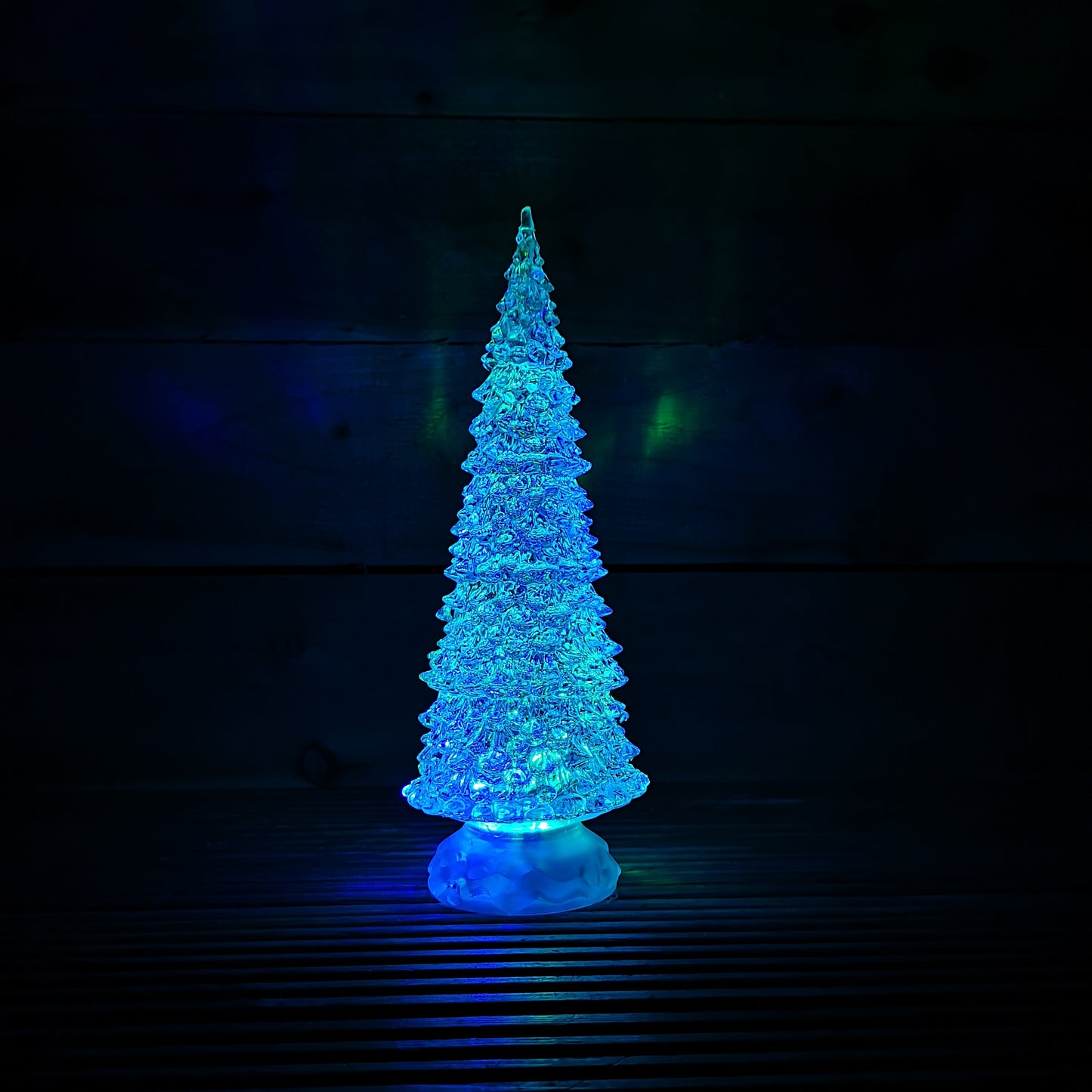 30cm Dual Power Water Spinner Christmas Tree with Timer & Colour Changing LED's