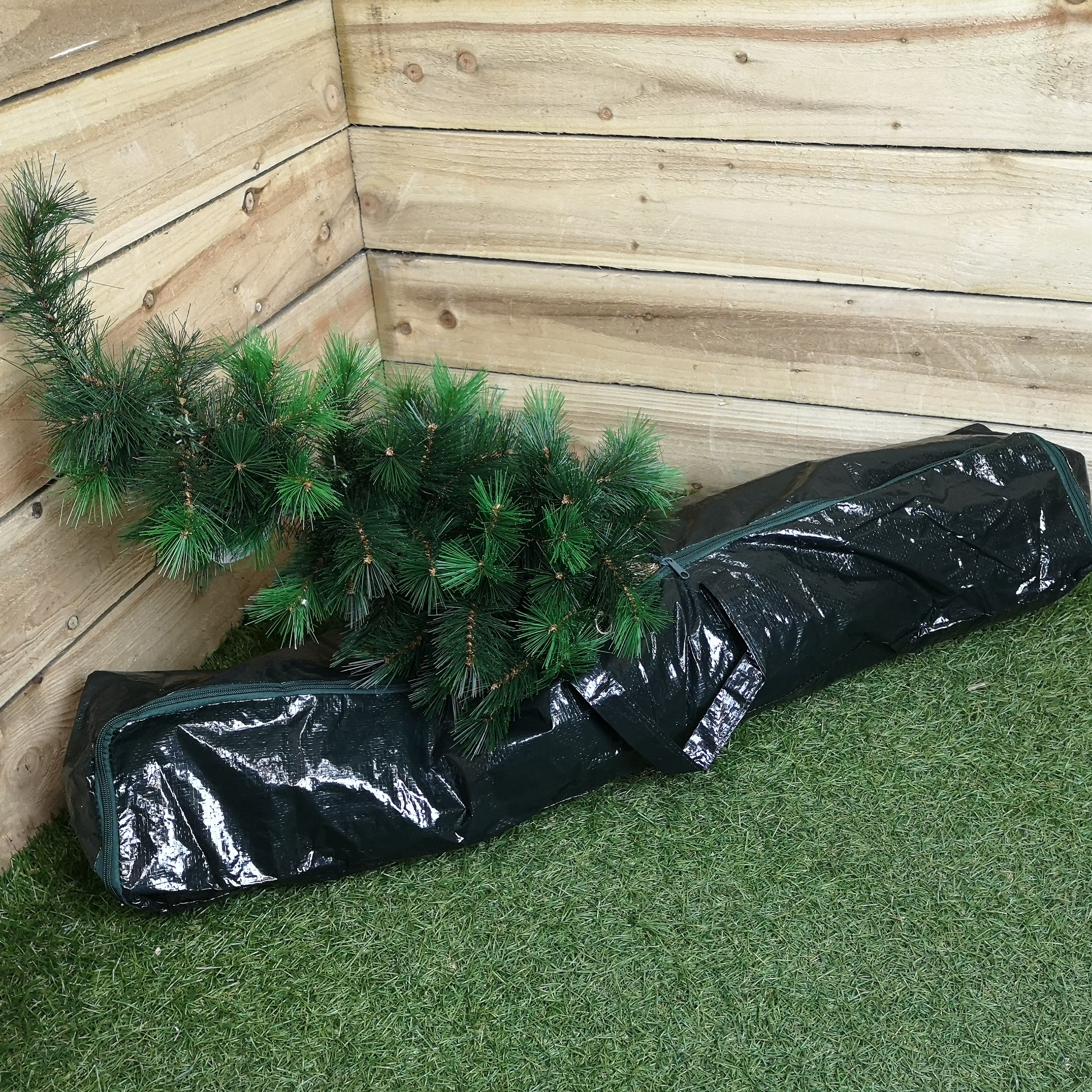 102cm x 18cm x 16cm Festive Christmas Tree Storage Bag Green