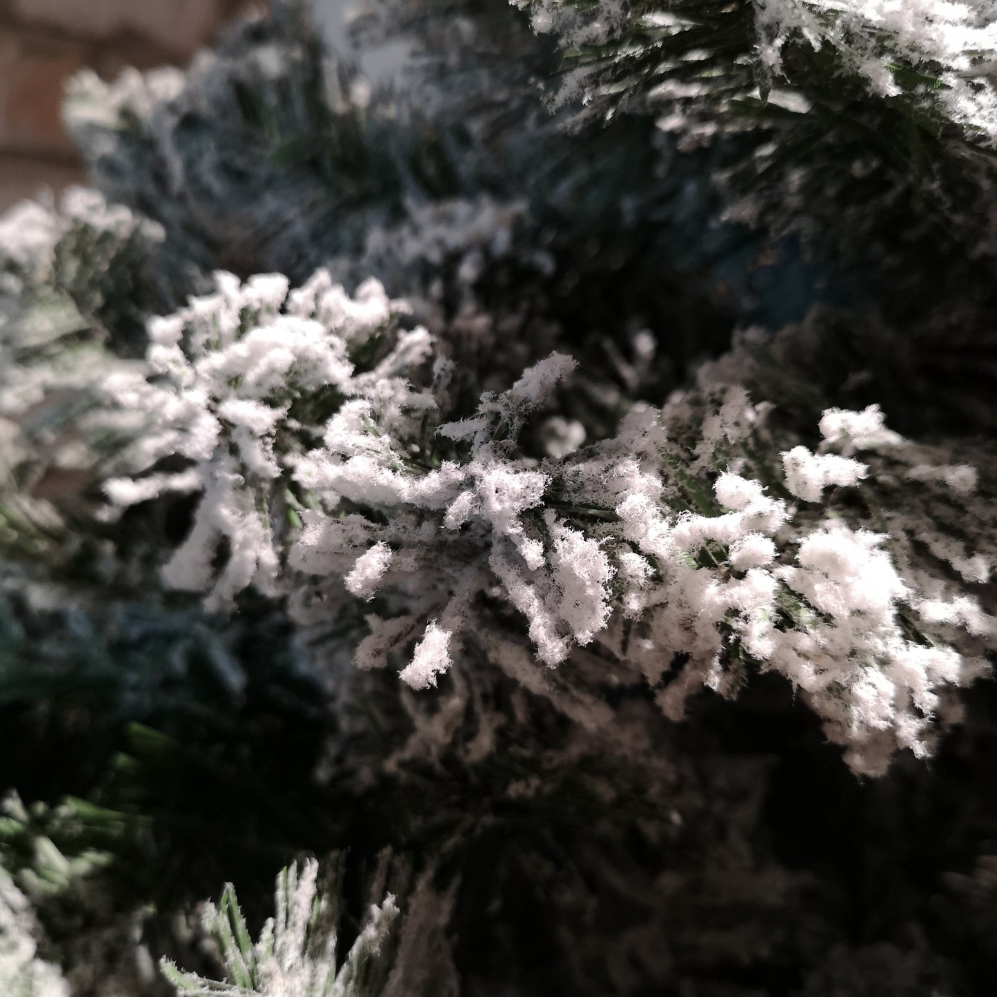 7ft Snowy Imperial Pine White Green Fir Artificial Luxury Christmas Tree