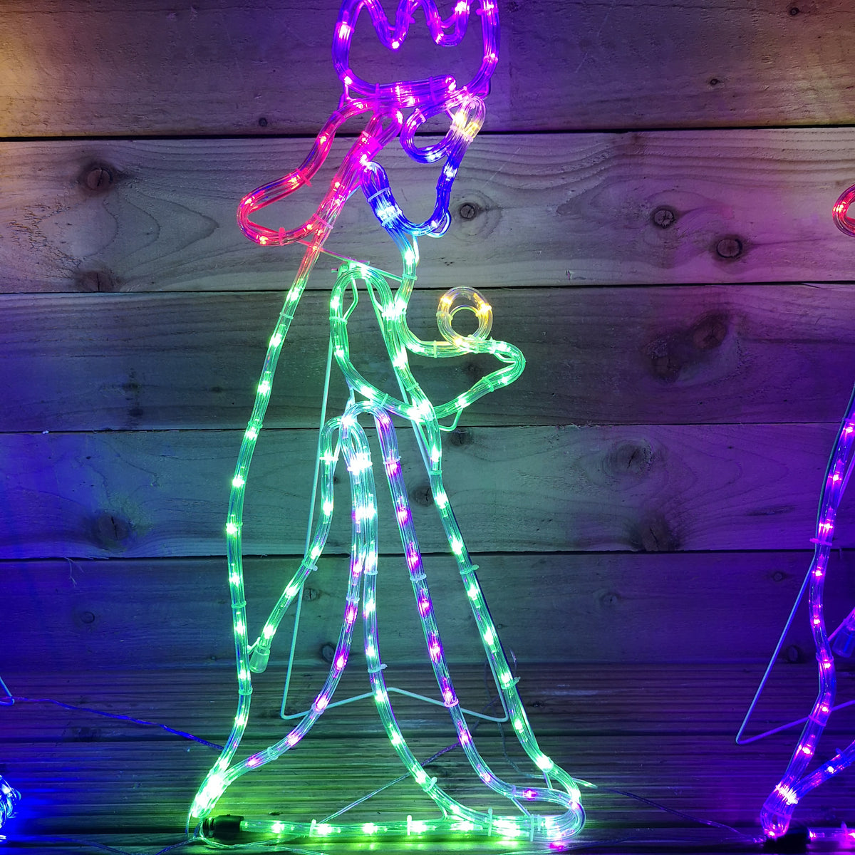 Premier Indoor Outdoor 70cm Three Wise Men Rope Light 360 Multi-coloured LEDs