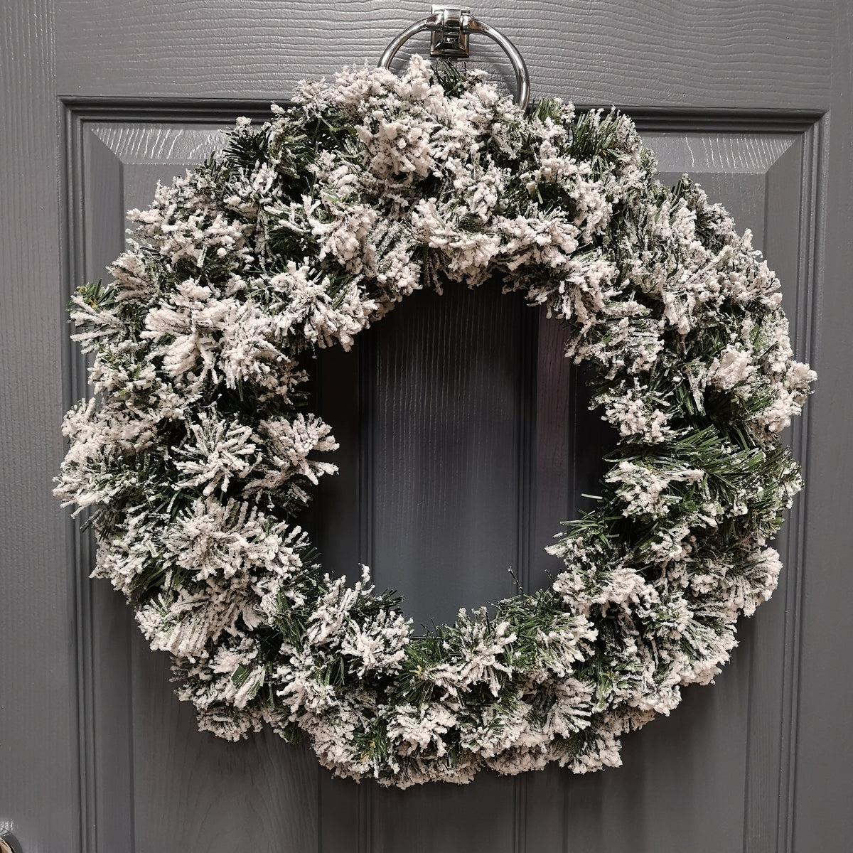 50cm Snow Flocked Imperial Pine Christmas Wreath