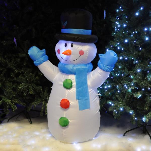 120cm (4ft) Tall Inflatable Indoor / Outdoor Christmas Snowman