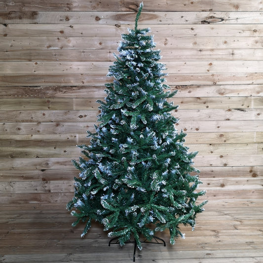 Premier 6ft (180cm) Mountain Snow Fir Christmas Tree with 787 Tips 2736