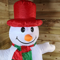 4ft (120cm) LED Outdoor Christmas Inflatables Snowman Indoor Light Up Decorations